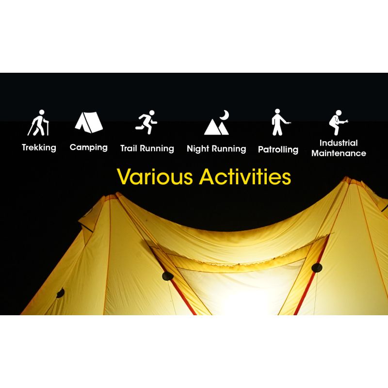 Lampe frontale rechargeable NITECORE NU43 1400 lumens lumière blanche et rouge pour camping en plein air