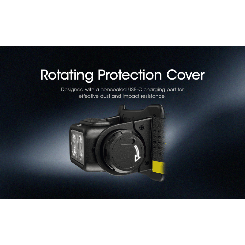 Lampe frontale rechargeable NITECORE NU43 1400 lumens lumière blanche et rouge pour camping en plein air