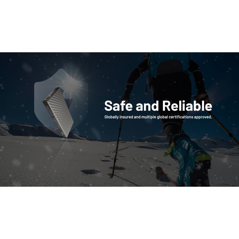 Nitecore Summit 10000: Power Bank Extrême -40°C, Légère Fibre Carbone, IPX5, USB-C Charge Rapide 20W Aventure