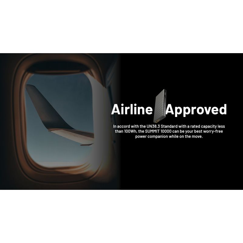 Nitecore Summit 10000: Power Bank Extrême -40°C, Légère Fibre Carbone, IPX5, USB-C Charge Rapide 20W Aventure