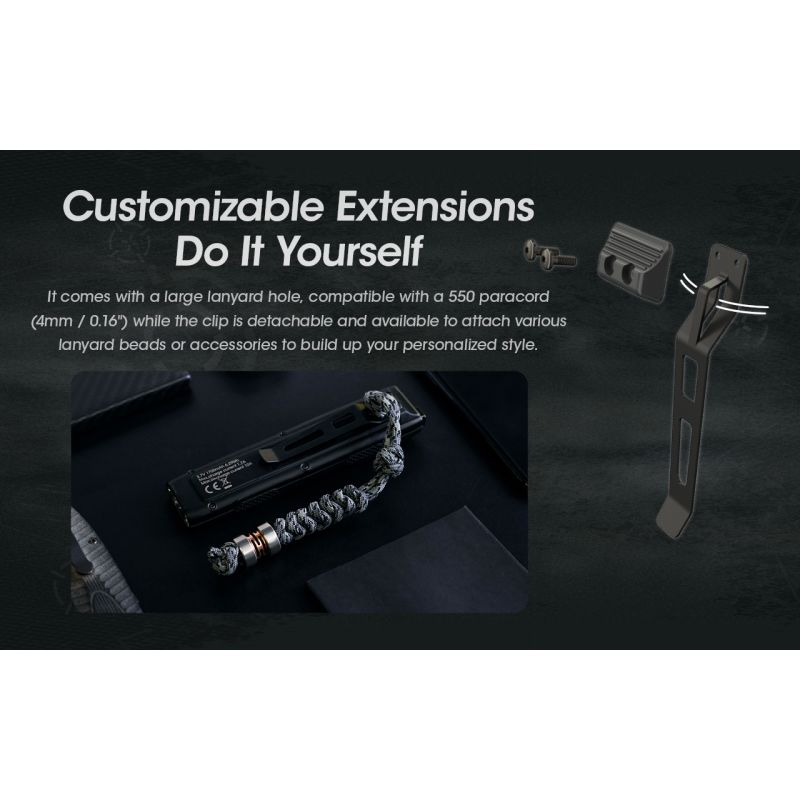 Lampe de poche compacte NITECORE EDC27 3000 lumens rechargeable aventure plein air éclairage portable