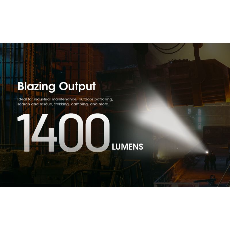 Lampe Frontale LED Nitecore NU50 1400 Lumens Éclairage Extérieur Batterie Intégrée Longue Autonomie