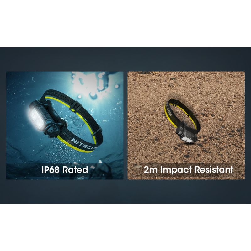 Lampe Frontale LED Nitecore NU50 1400 Lumens Éclairage Extérieur Batterie Intégrée Longue Autonomie