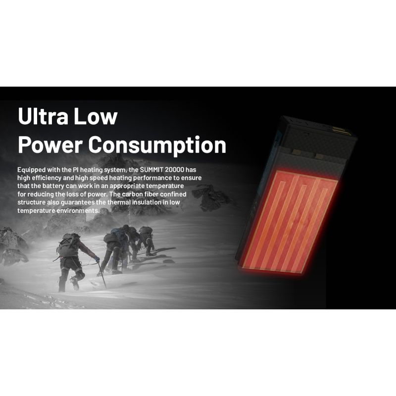 Nitecore Summit 20000mAh | Chargeur Portable Chauffant -40°C USB-C PD | Batterie Externe Extrême Froid