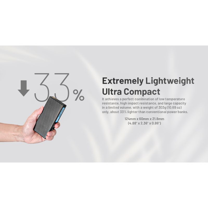 Nitecore Summit 20000mAh | Chargeur Portable Chauffant -40°C USB-C PD | Batterie Externe Extrême Froid