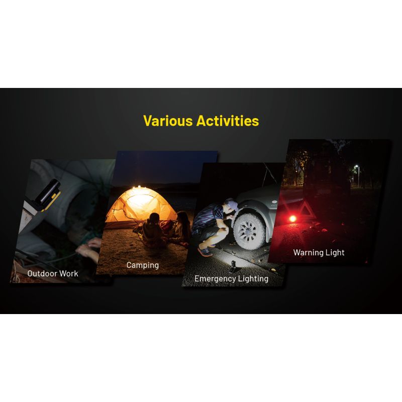 NITECORE NWL20 Lampe Portative 600 lumens Multifuntionnel Éclairage Extérieur Haute Luminosité Aventure Camping