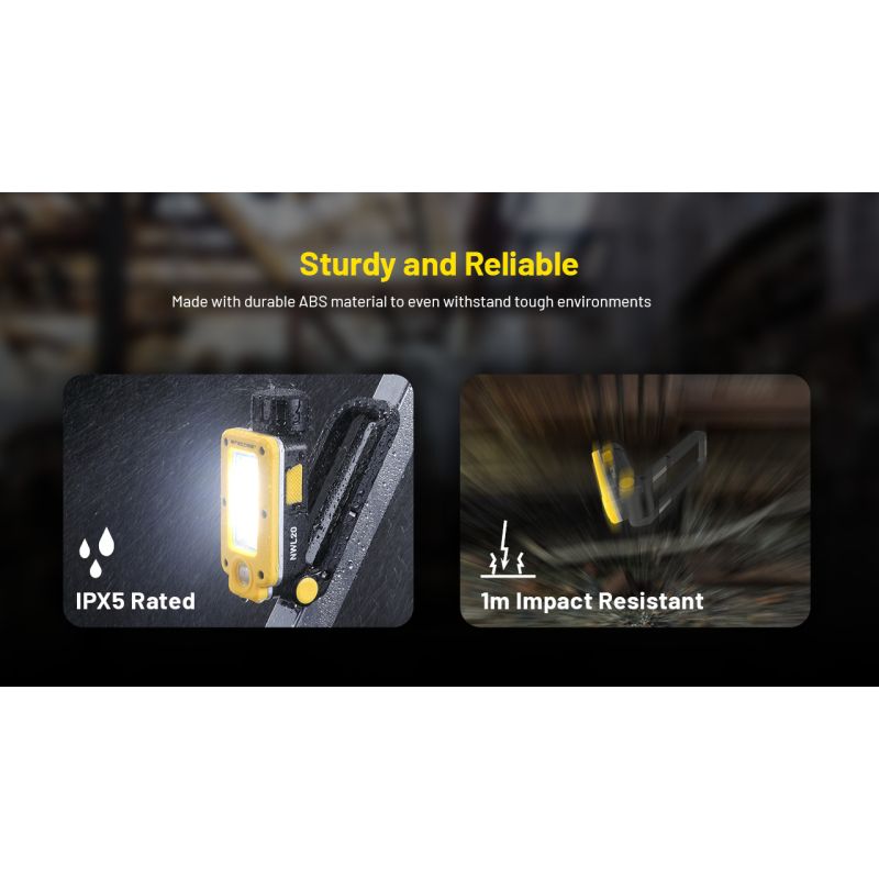 NITECORE NWL20 Lampe Portative 600 lumens Multifuntionnel Éclairage Extérieur Haute Luminosité Aventure Camping