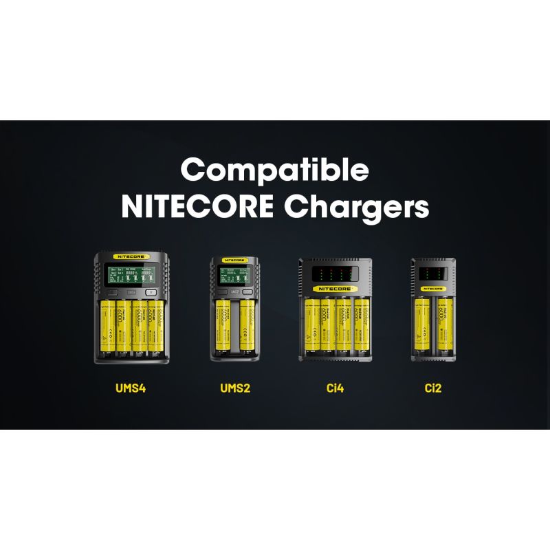 NITECORE NL2160 Batterie Rechargeable 6000mAh 3.6V 21700 Haute Performance pour Appareils Électroniques