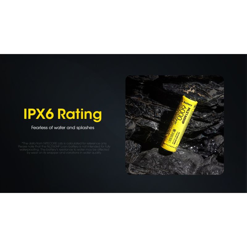 Batterie Rechargeable NITECORE NL2160HP 6000mAh USB-C Compacte et Légère pour Photographie et Camping