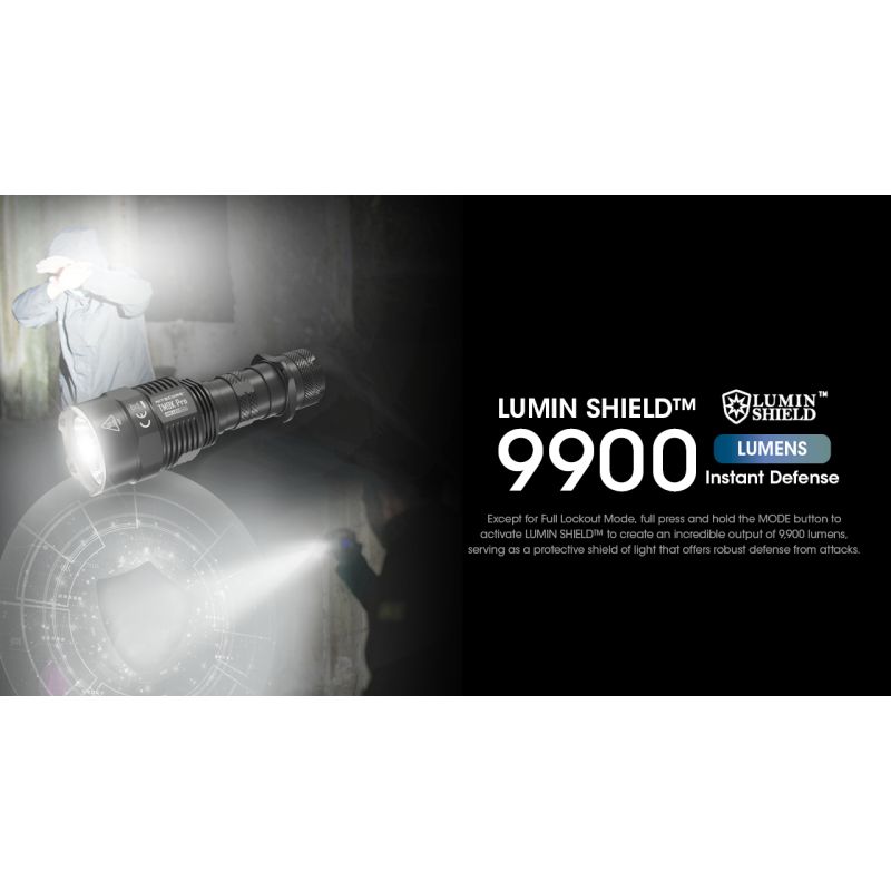 Lampe de poche Nitecore TM9K PRO 9900 lumens USB-C idéale recherche et sauvetage lampe haute performance