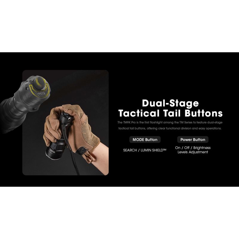 Lampe de poche Nitecore TM9K PRO 9900 lumens USB-C idéale recherche et sauvetage lampe haute performance