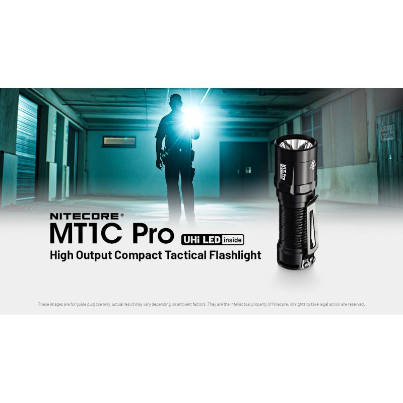 Nitecore MT1C Pro lampe de poche EDC compacte 1000 lumens visibilité longue portée équipement de camping durable
