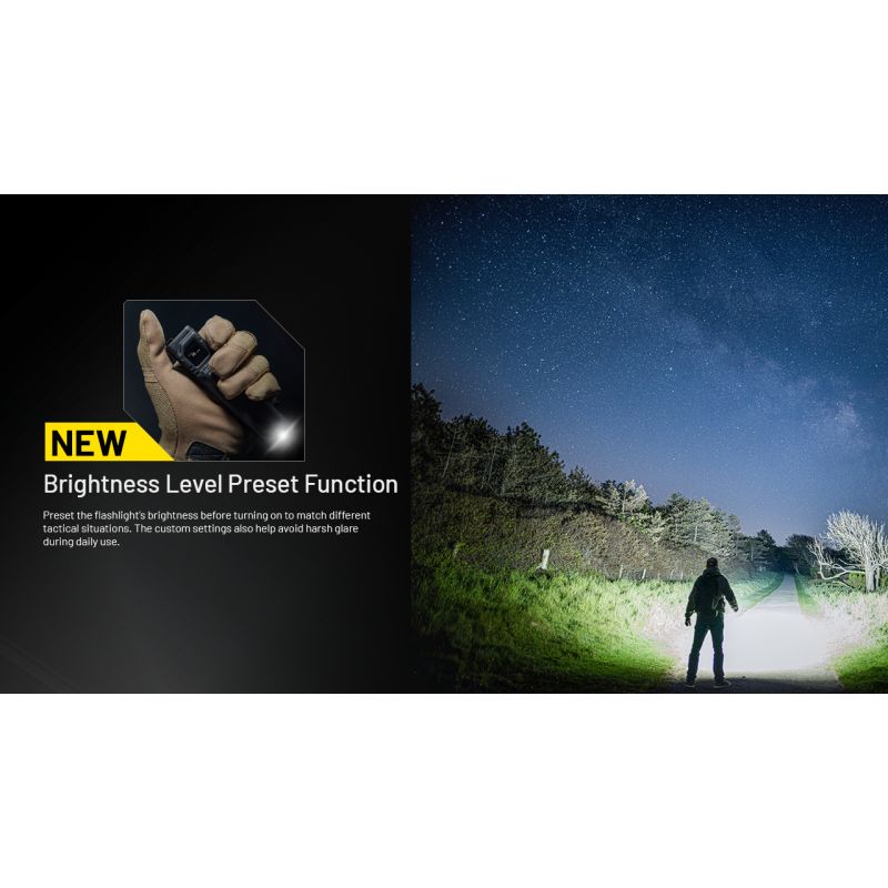 NITECORE EDC27 UHi Lampe de poche rechargeable USB-C 3100 lumens compacte puissante pour équipement extérieur