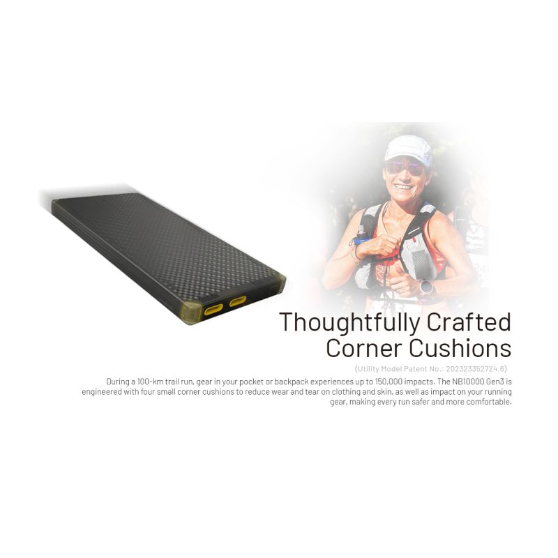 Nitecore NB10000 Gen III batterie externe ultra-mince 10,000mAh charge rapide ports USB-C style de vie mobile
