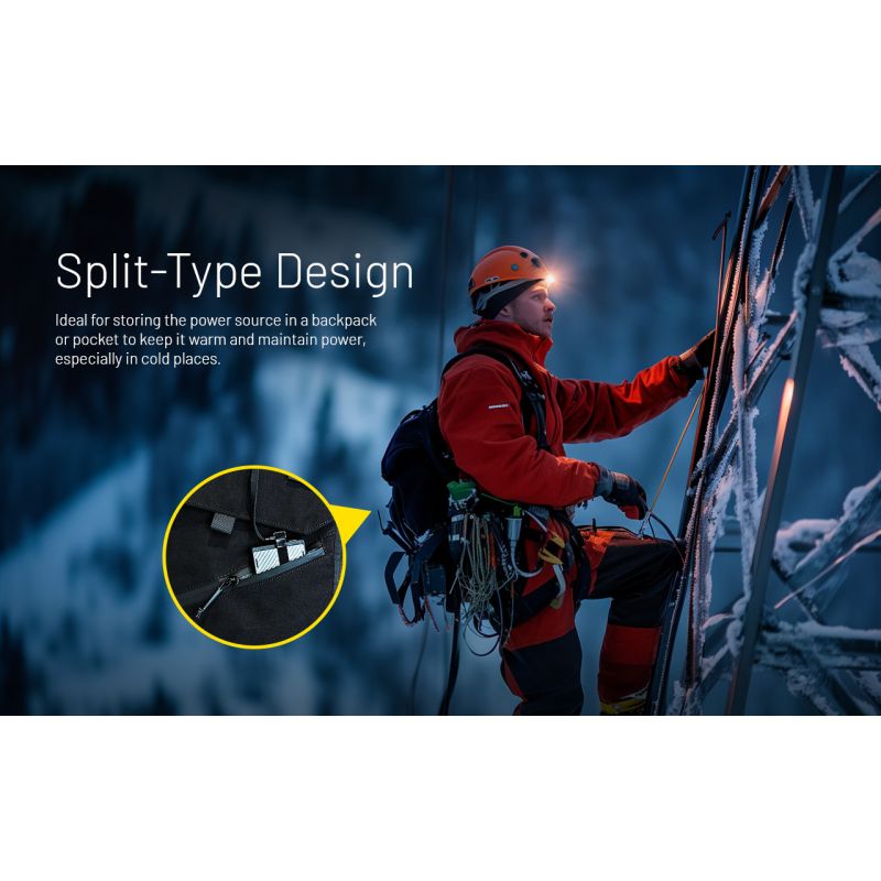 Lampe frontale NITECORE HU2000 2000 lumens LED rechargeable USB-C pour éclairage professionnel et activités extérieures