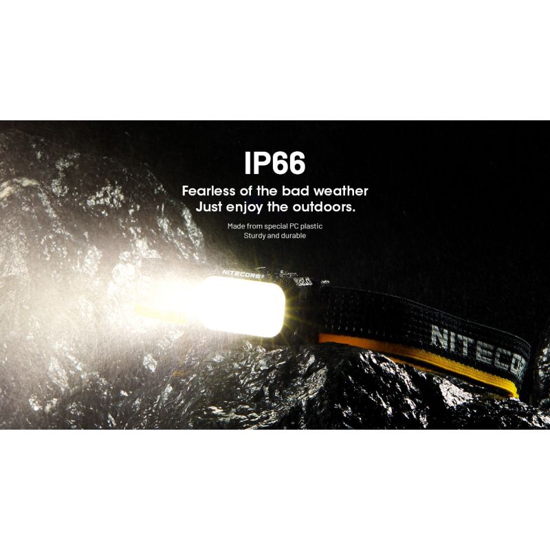 Lampe frontale NITECORE NU25 MCT 400 lumens LED rechargeable USB-C éclairage extérieur et faisceau double