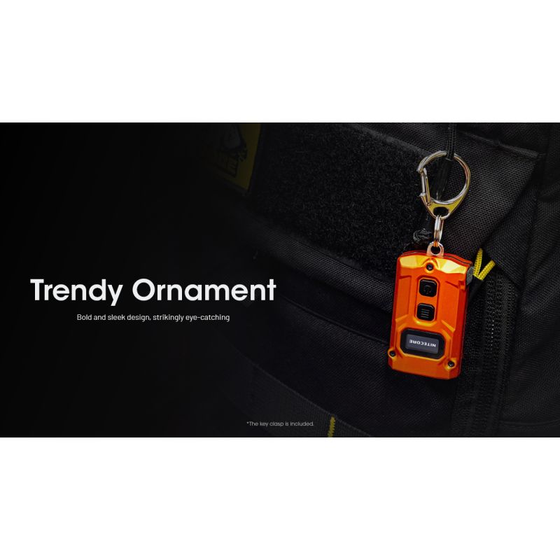 NITECORE TINI3 Lampe Porte-Clés 600 Lumens Ultra-Compacte Rechargeable pour Éclairage Quotidien et Exploration