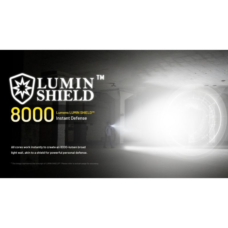 NITECORE EDC37 8000LM USB-C Lampe de Poche Rechargeable - Ultraluminosité & EDC Tactique