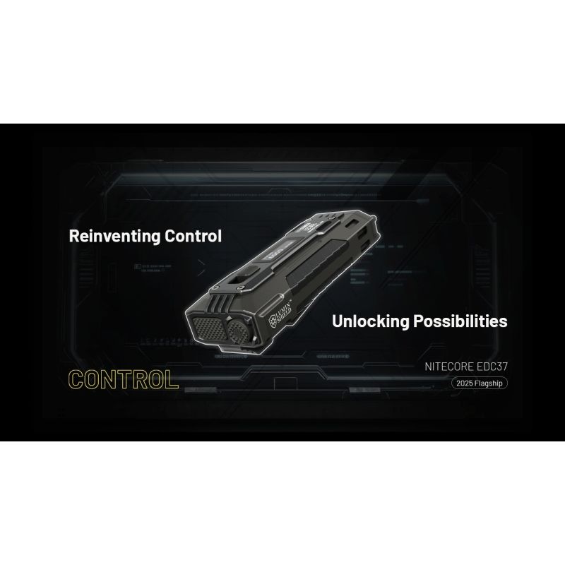 NITECORE EDC37 8000LM USB-C Lampe de Poche Rechargeable - Ultraluminosité & EDC Tactique