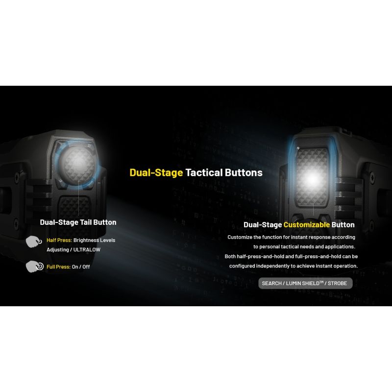 NITECORE EDC37 8000LM USB-C Lampe de Poche Rechargeable - Ultraluminosité & EDC Tactique