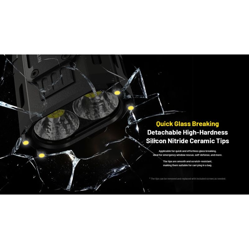 NITECORE EDC37 8000LM USB-C Lampe de Poche Rechargeable - Ultraluminosité & EDC Tactique