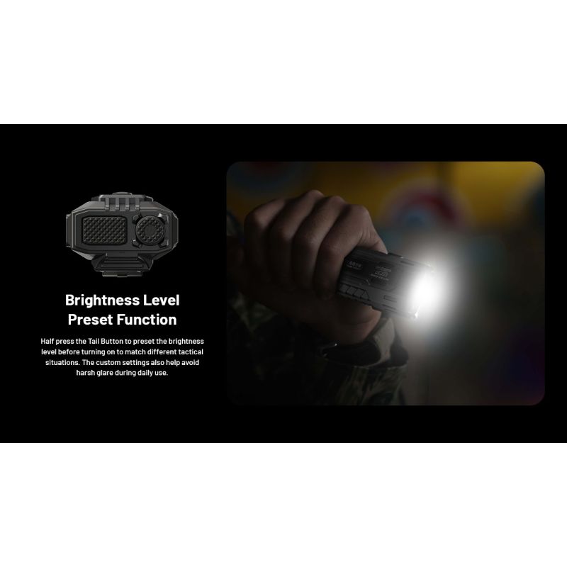 NITECORE EDC37 8000LM USB-C Lampe de Poche Rechargeable - Ultraluminosité & EDC Tactique