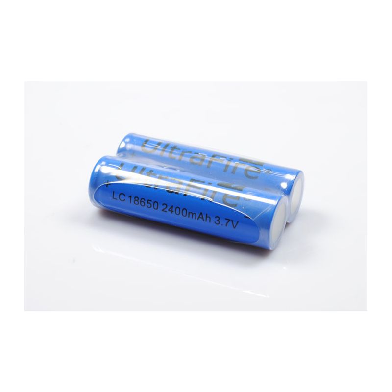 Batteries Li-ion UltraFire LC 3000mAh 3.7V Rechargeables 18650 Paire Haute Capacité Compactes pour Électronique