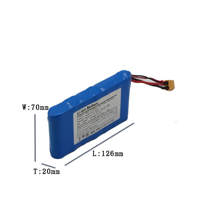 Batterie Li-Ion 25,2V 5C 18650 légère et durable pour planche à roulettes performance élevée solution énergétique