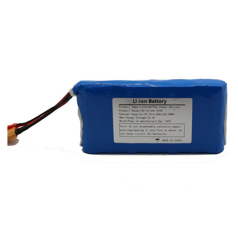 Batterie Li-Ion 21700-7S1P 25.2V 4000-5000mAh compacte pour planche à roulettes sécurité protection surchauffe