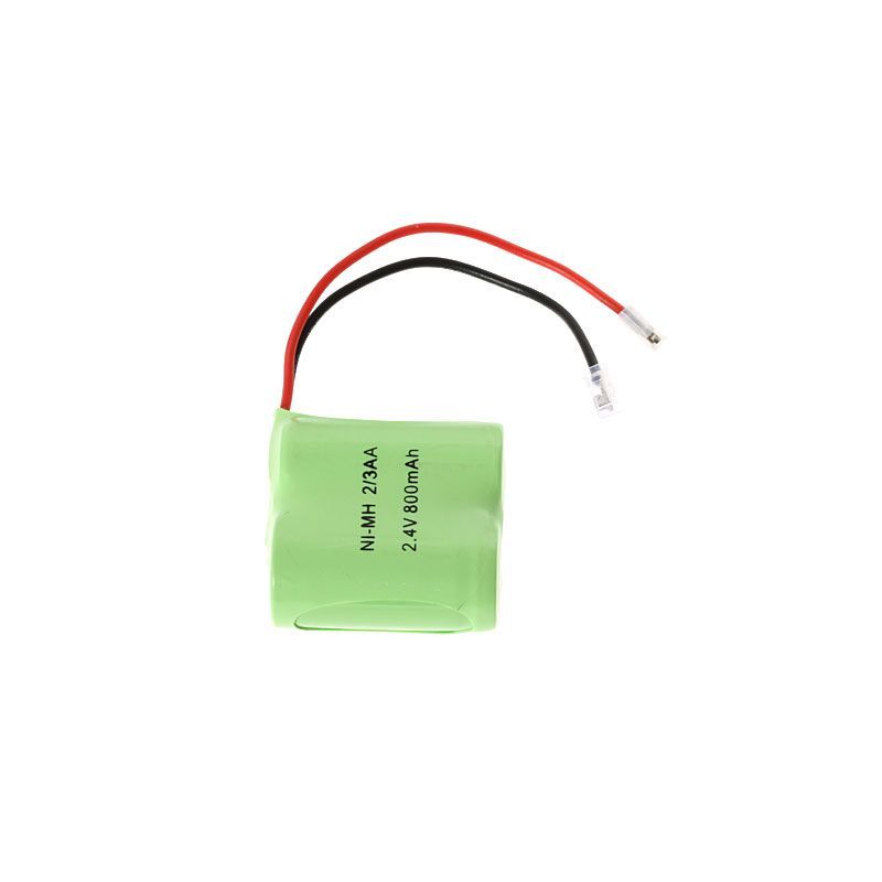 Batterie rechargeable Ni-MH 2,4 V 2/3 AA 800 mAh performance stable pour appareils électroniques énergie verte