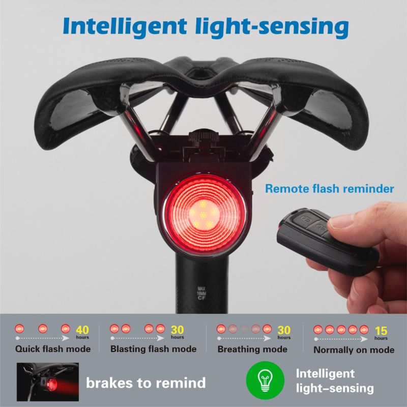 ANTUSI A8 sécurité vélo alarme antivol LED feu arrière visibilité accessoire indispensable cyclisme 700mAh