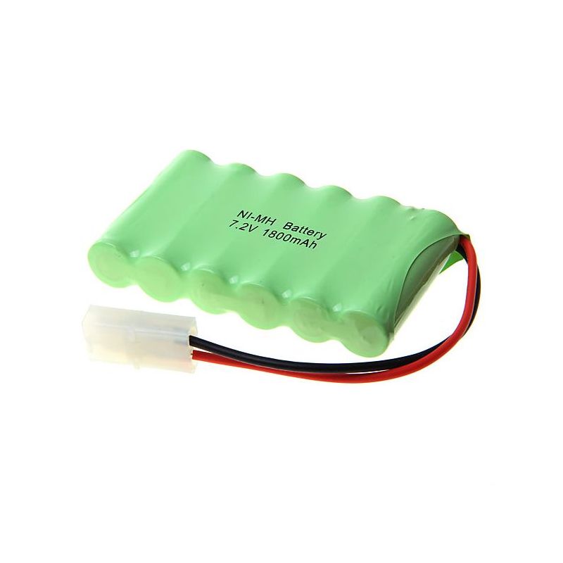 Batterie Rechargeable Ni-MH 7.2V 1800mAh pour RC, 6 Piles AA Haute Capacité, Fiable & Écologique, Sans Effet Mémoire