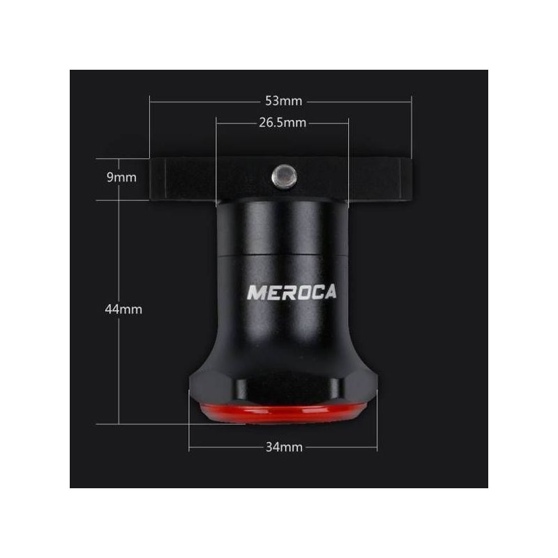 MEROCA MX2 feu arrière intelligent capteur de frein LED haute puissance vélo urban trail sécurité nocturne USB