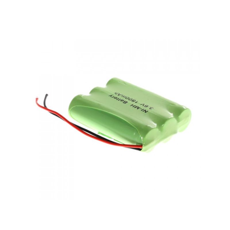 Batterie Rechargeable Ni-MH AA 3.6V 1800mAh pour RC/Téléphone Portable, Écologique, sans Mém. Vert 35g.