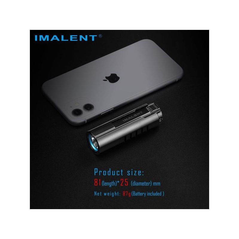 Lampe de poche LED IMALENT LD70 4000 lumens éclairage portable design compact aventuriers affichage OLED