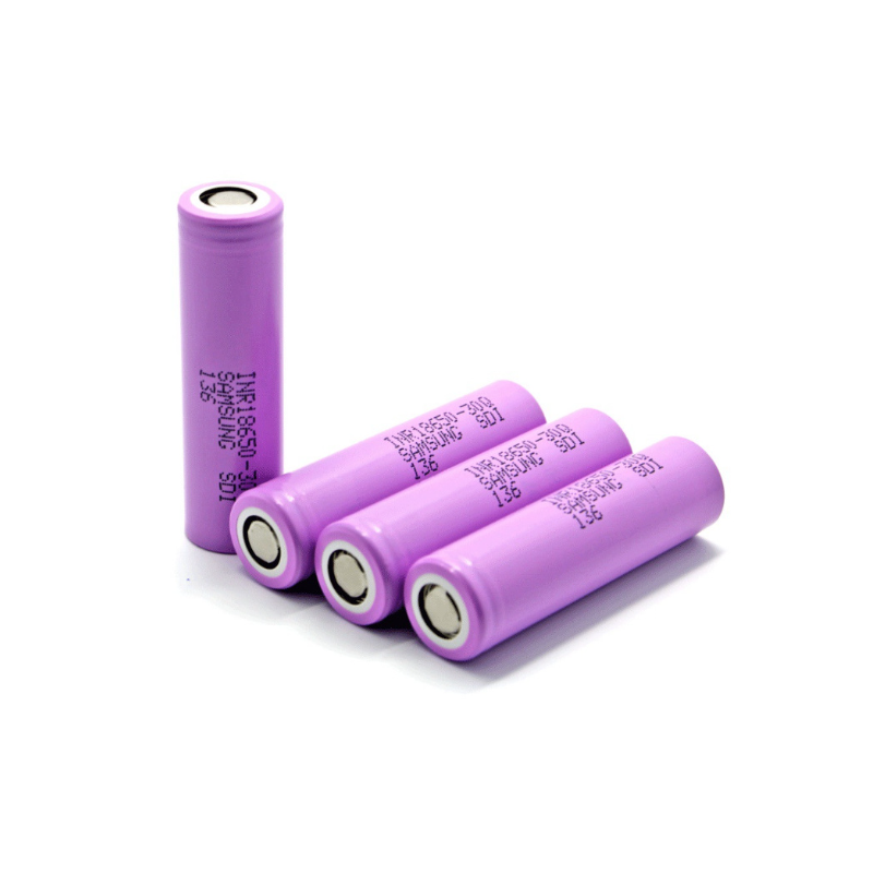 Pack de 4 Batteries 18650 30Q 3.7V 3000mAh Rechargeables | Haute Performance pour Vapoteuse, Lampe de Poche