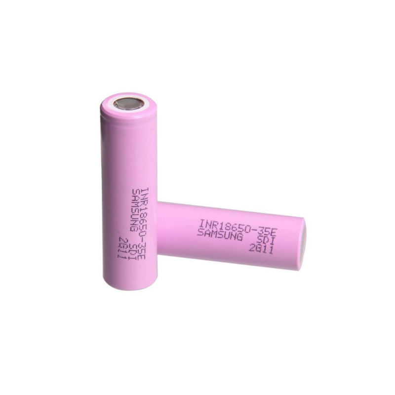 INR18650-35E Lithium 18650 Rechargeable 3500mAh 25A Haute Puissance - Lot de 2 Batteries pour Vapoteuse