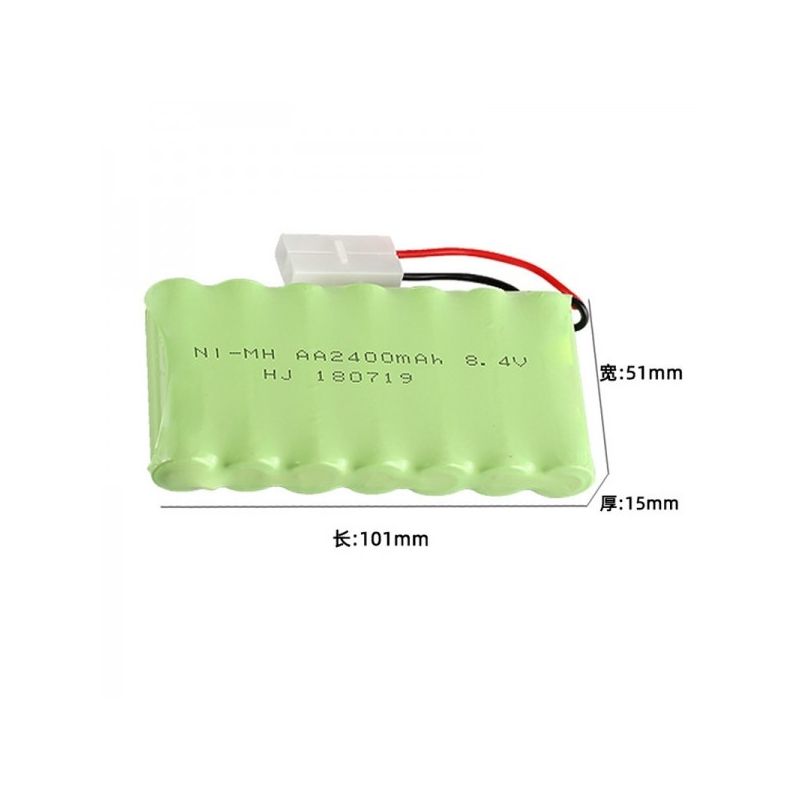 Batterie Rechargeable Ni-MH AA 8.4V 1800mAh Haute Capacité pour RC Modélisme - Avions, Voitures, Longue Durée