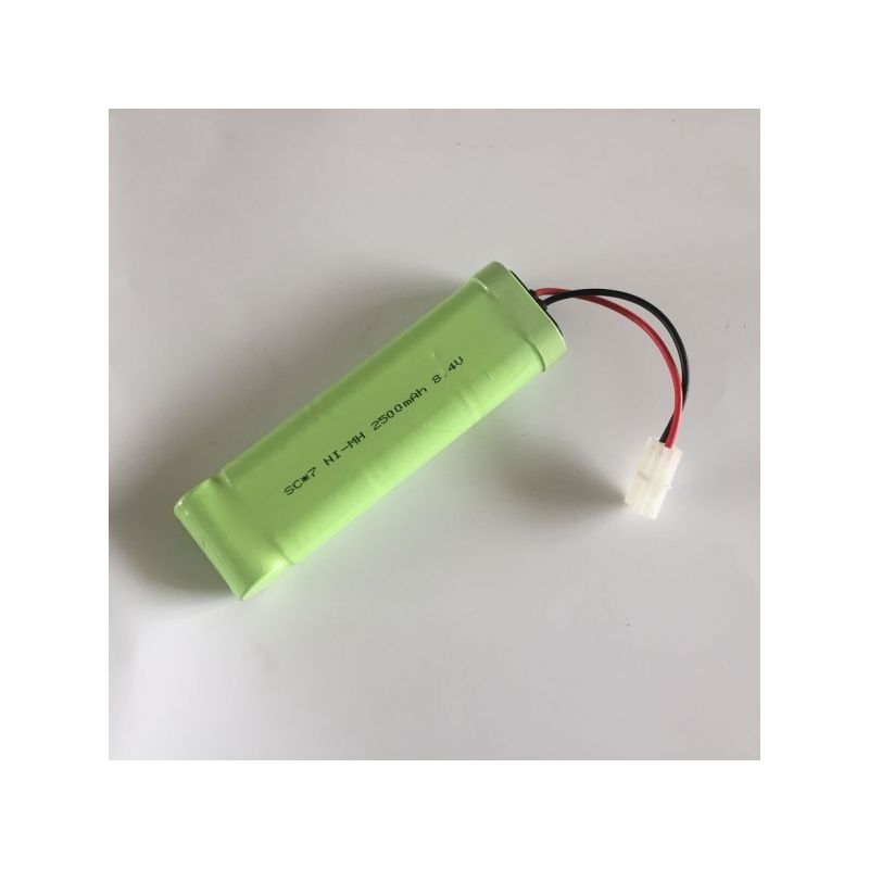 Batterie rechargeable Ni-MH 8.4V 2500mAh haute capacité pour modélisme, voiture jouet, bateau RC - Longue durée sans effet mémoire