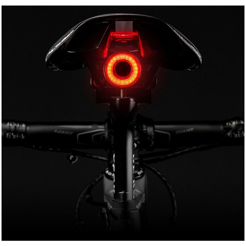 ROCKBROS Q5 Lumière Vélo Intelligente Détection Frein Automatique Étanche IPX6 Feu Arrière LED Sécurité Cyclisme