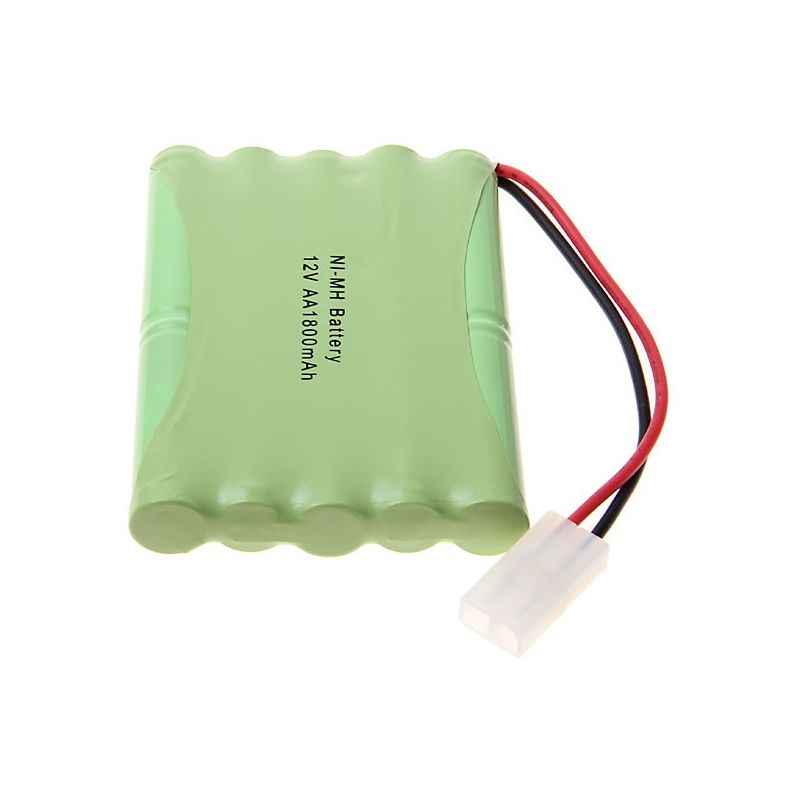 10 Piles AA Ni-MH Rechargeables 12V 1800mAh performantes pour Jouets, Modèles, Bateaux - Éco-respectueuses