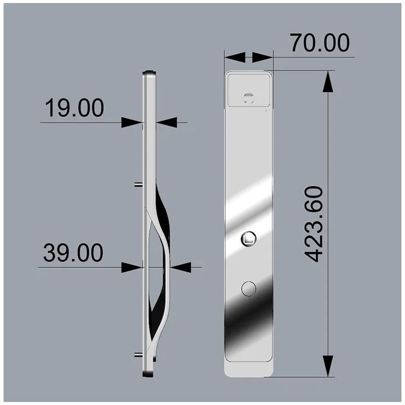 Serrure Intelligente Tuya Wifi 3D avec Reconnaissance Faciale et Empreinte Digitale Sécurité Avancée à Domicile