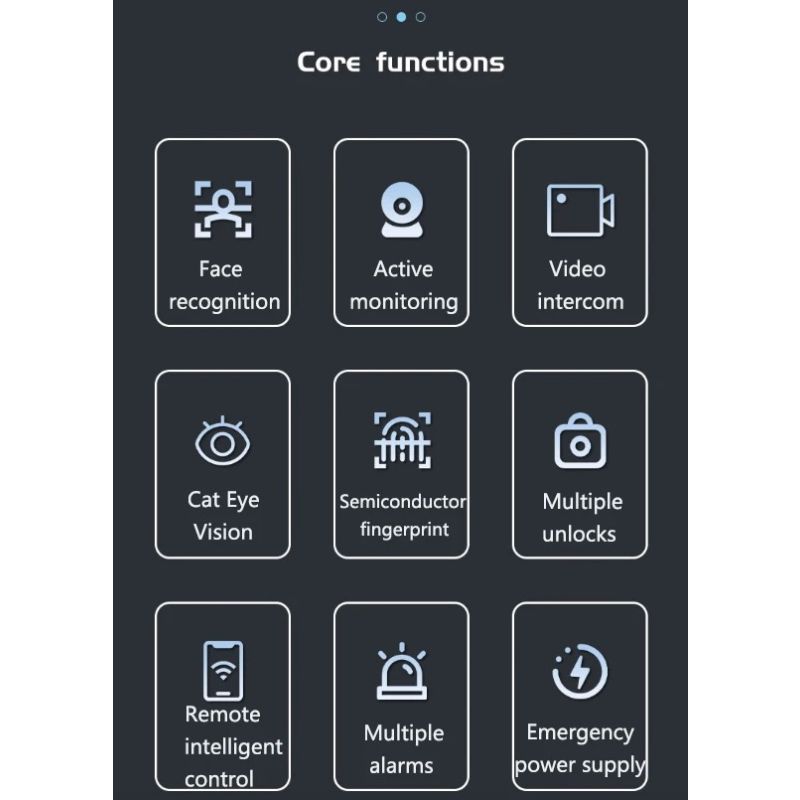 Serrure Intelligente Tuya Wifi 3D avec Reconnaissance Faciale et Empreinte Digitale Sécurité Avancée à Domicile