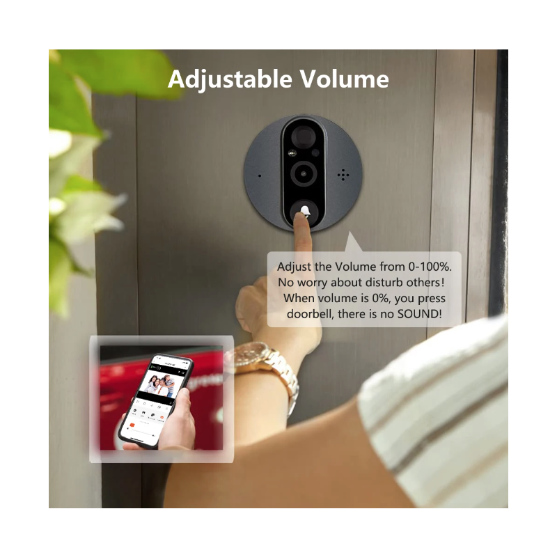 Caméra Vidéo Judas WiFi Tuya Smart 1080P avec Détecteur de Mouvement PIR et Vision Nocturne Sécurité Domicile