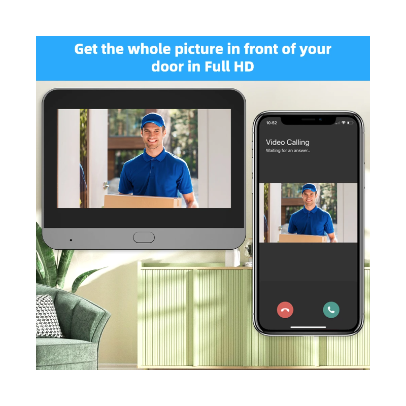 Caméra Vidéo Judas WiFi Tuya Smart 1080P avec Détecteur de Mouvement PIR et Vision Nocturne Sécurité Domicile