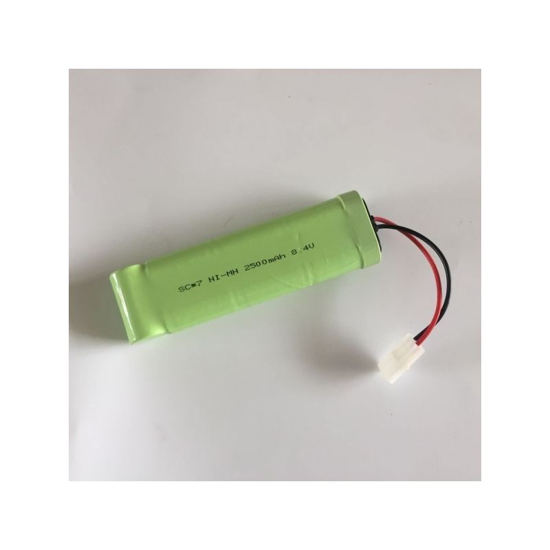 Batterie rechargeable Ni-MH 8.4V 2500mAh haute capacité pour modélisme, voiture jouet, bateau RC - Longue durée sans effet mémoire