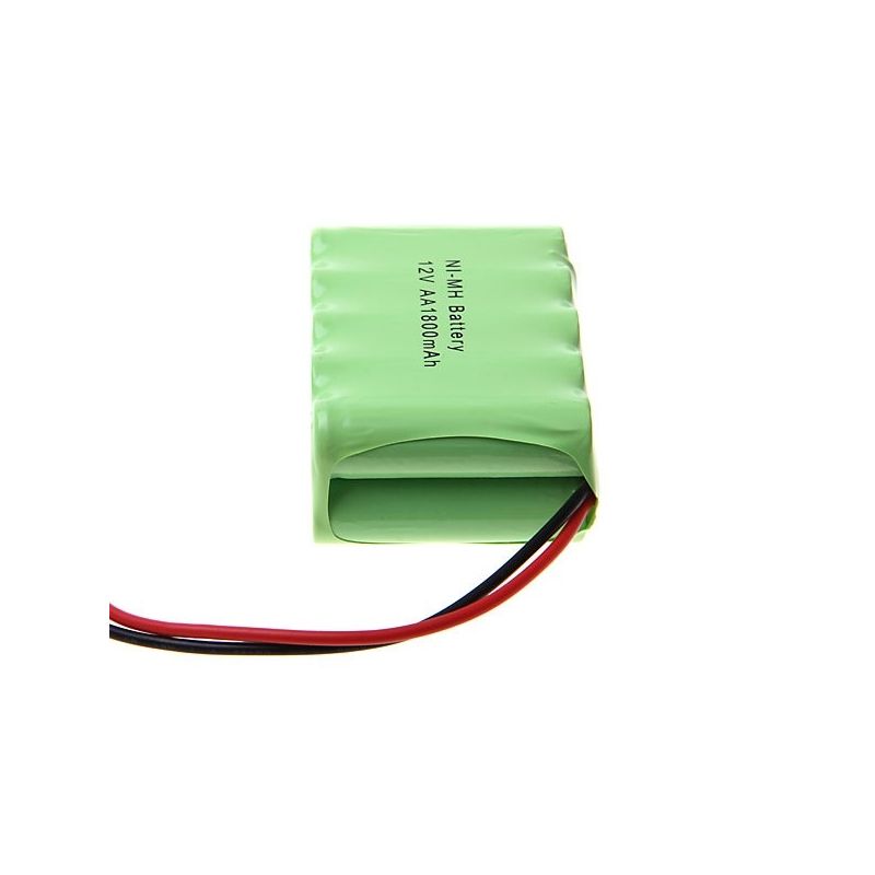 Batterie Rechargeable Ni-MH AA 12V 1800mAh avec Prise SM, Pack 10 pour Voiture Jouet Modèle Electronique Durable