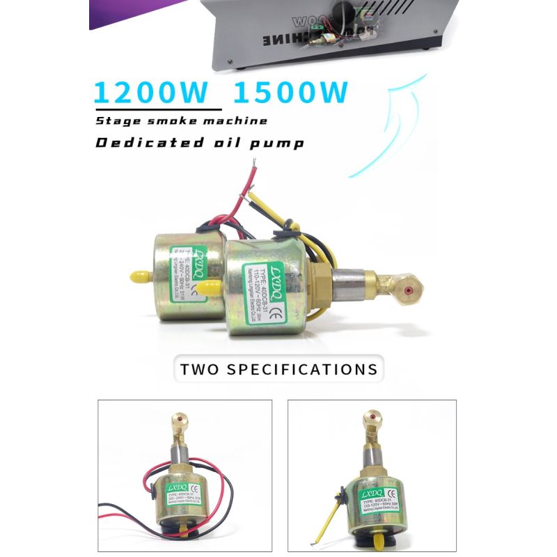 Pompe électromagnétique 55DCB performance silencieuse pompe à huile pour machine à brouillard théâtre 110V 220V