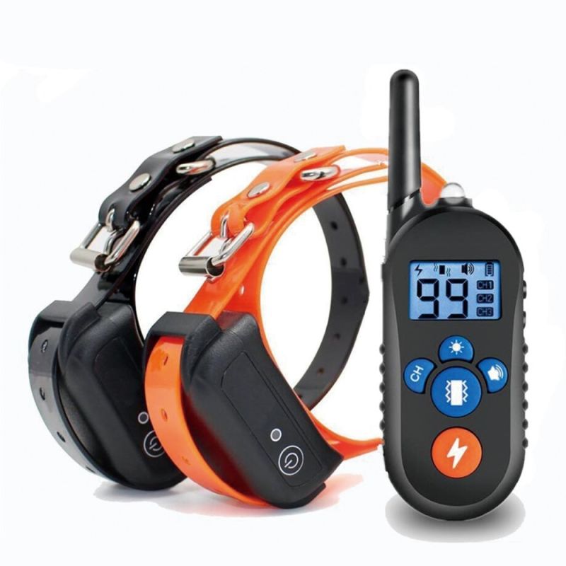 Collier de dressage télécommande étanche rechargeable pour chiens petits moyens grands 3 modes efficaces