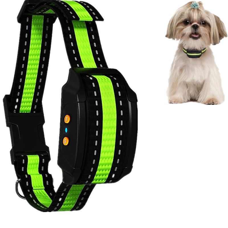 Collier anti-aboiement intelligent dispositif de dressage ultrasonique rechargeable étanche pour chiens